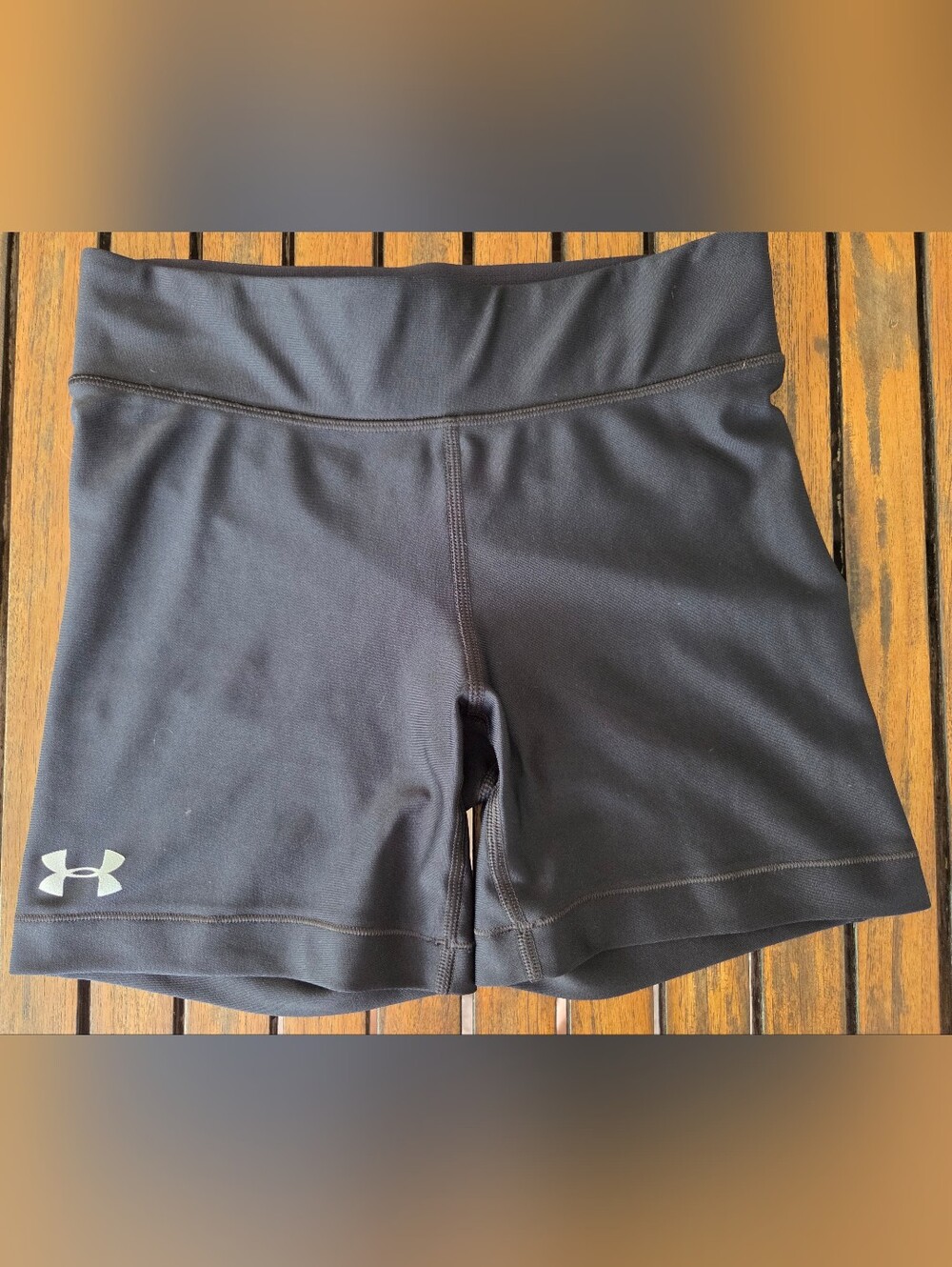 Women's Under Armour HeatGear Compression Shorts Black Size Small Activewear Gym